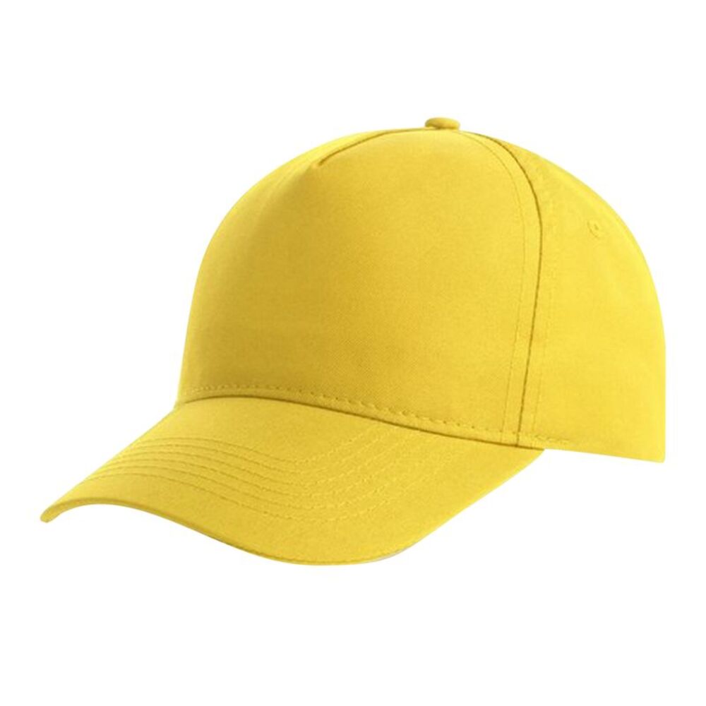 Atlantis Recy Five Recycled Polyester Baseball Cap / Yellow